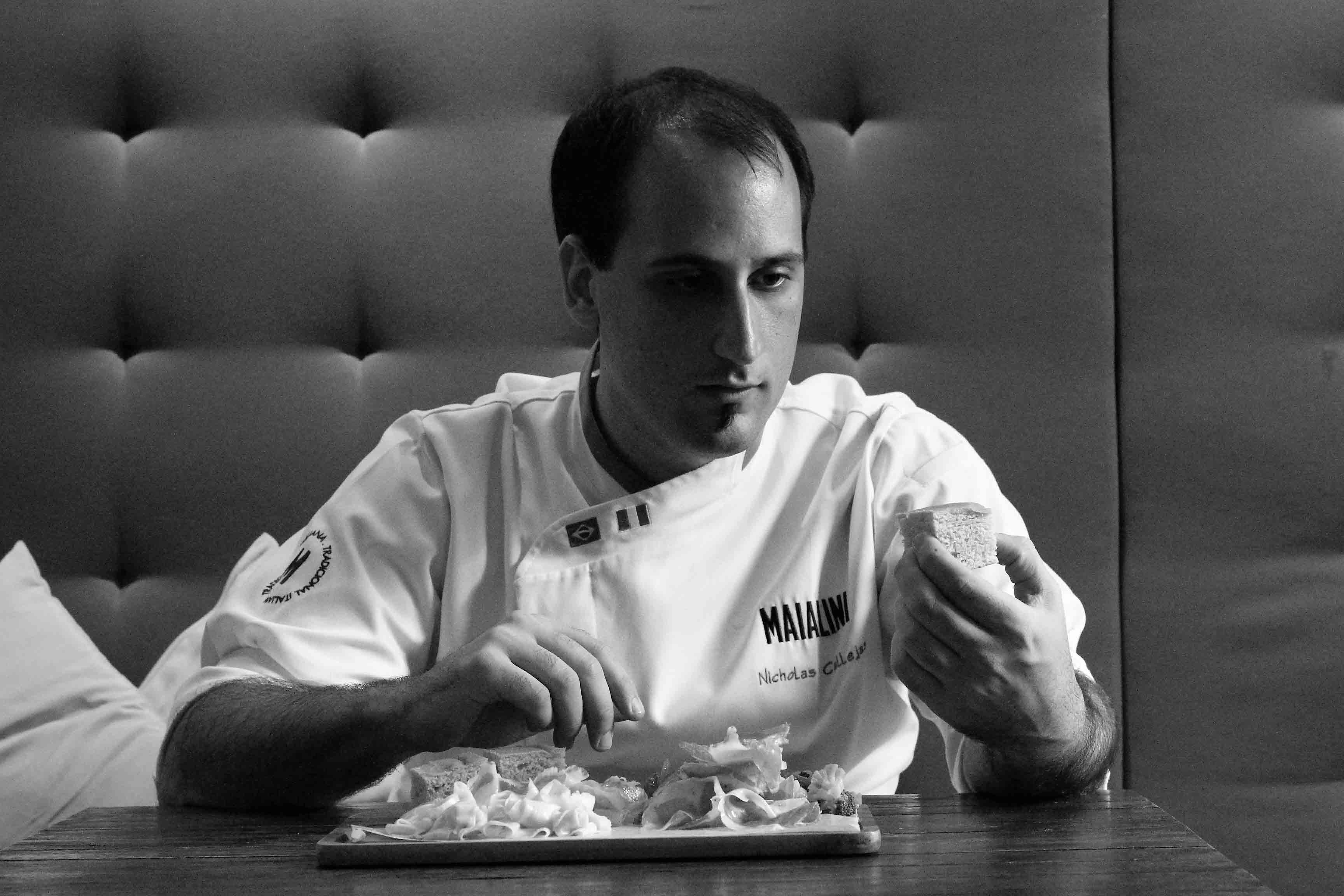 Nicholas Callejas, do Maialini: especializado na Itália, em salumeria, ele descobriu os embutidos artesanais da salumeria brasileira Monte Bello